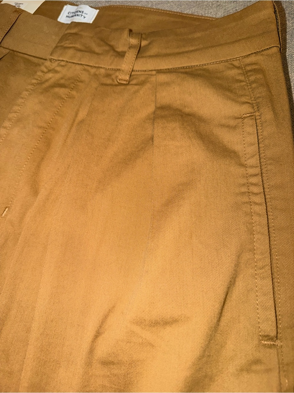 Wide-Leg High-Waist Pants in Tan, PANTALONES PLISADOS PETRA - Picture 7 of 12